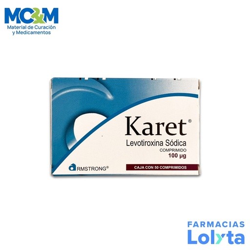 LEVOTIROXINA SODICA 100MCG C/50 COMPRIMIDOS KARET LAB ARMSTRONG | Website MC&M
