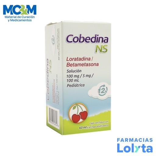 LORATADINA BETAMETASONA 100/5MG/100ML FCO C/60ML SABOR CEREZA COBEDINA NS LAB COLLINS | Website MC&M