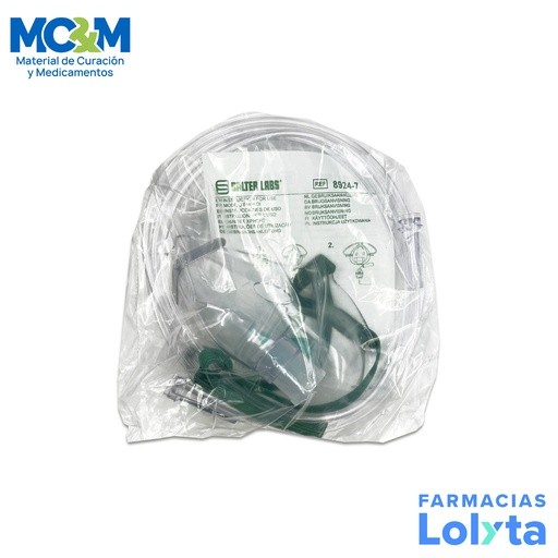MASCARILLA CON MICRONEBULIZADOR ADULTO REF 8924-7 SALTER LABS | Website MC&M