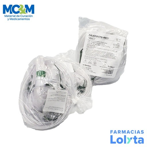MASCARILLA DE OXIGENO C/RESERVORIO ADULTO 1007 HUDSON | Website MC&M