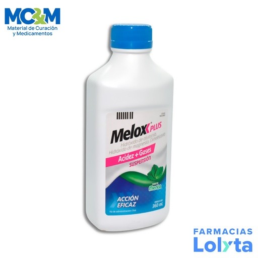 MELOX PLUS SUSPENSION 3.7/4/0.5 G C/360 ML ALUMINIO MAGNESIO DIMETICONA SABOR MENTA LAB SANOFI | Website MC&M