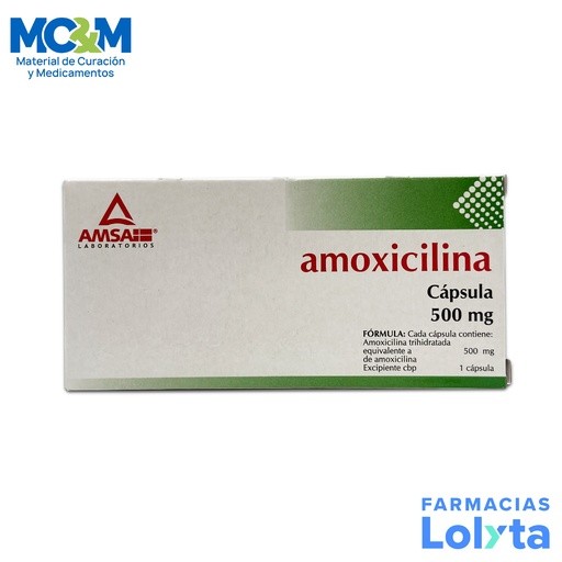 AMOXICILINA 500 MG C/12 CAP LAB AMSA | Website MC&M