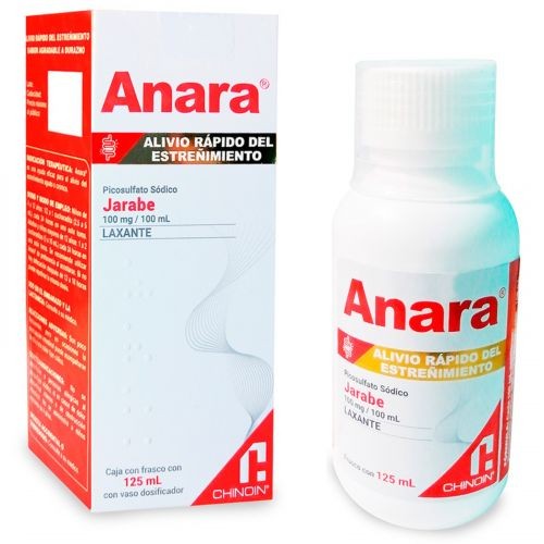 ANARA JARABE 100MG/100ML FCO C/125ML PICOSULFATO DE SODIO LAB CHINOIN | Website MC&M