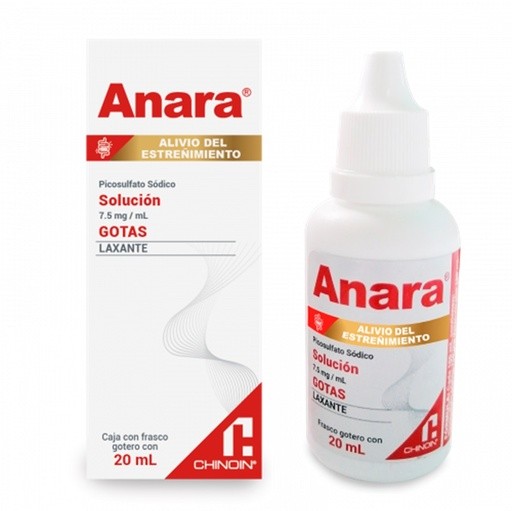 ANARA SOL ORAL 7.5 MG/ML FCO GOTERO C/20 ML PICOSULFATO SODICO LAB CHINOIN | Website MC&M