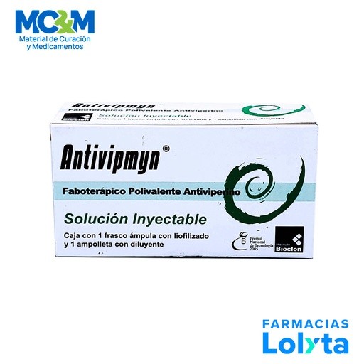 ANTIVIPMYN SOL INY FABOTERAPICO POLIVALENTE ANTIVIPERINO LAB BIOCLON | Website MC&M