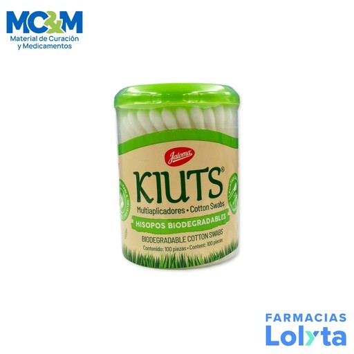 APLICADOR DE ALGODON C/100 PZ KIUTS BIODEGRADABLES LAB JALOMA | Website MC&M